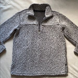 Puffer sweater;half zip